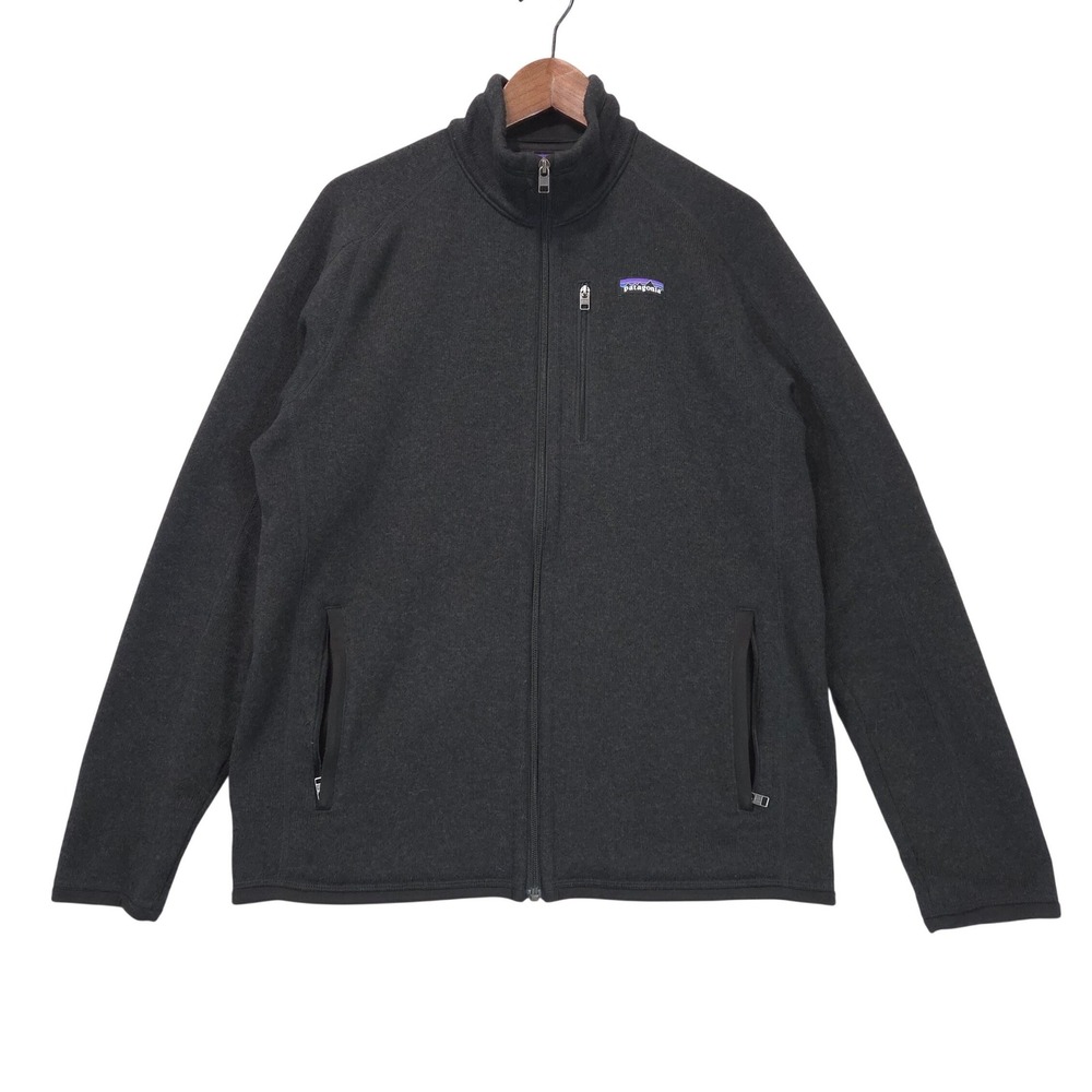 Patagonia Better Sweater Fleece Jacket Mens M Full Zip Black Outdoor Layering